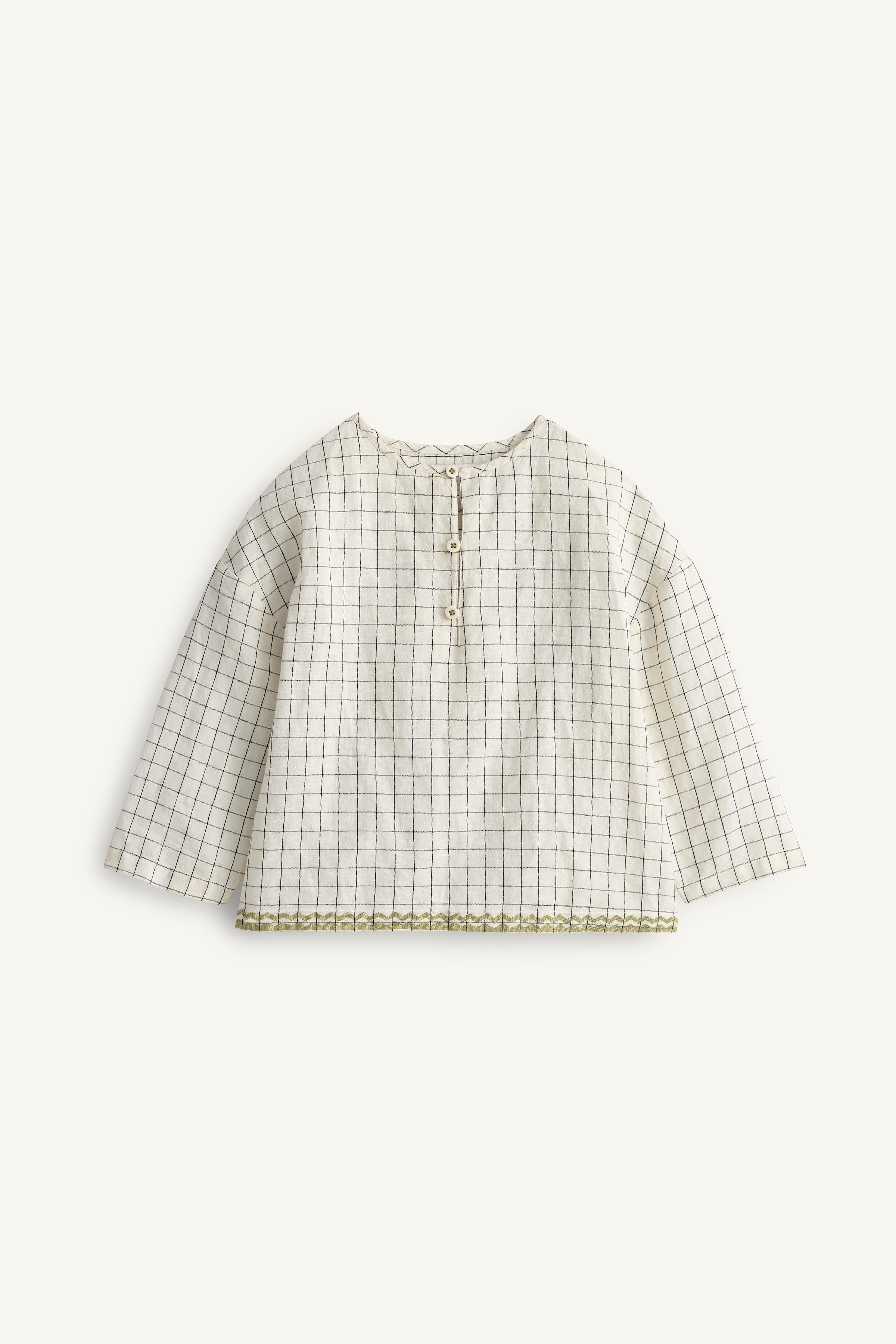 CHEMISE À CARREAUX BRODERIE CONTRASTE ÉDITION LIMITÉE